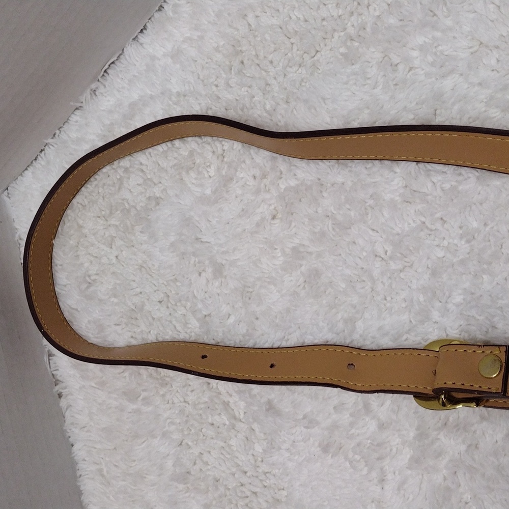 Purse Strap Beige 4 Eyelet Adjustable 47"-52" Long x 3/4" Wide #135-11 - Picture 7 of 16